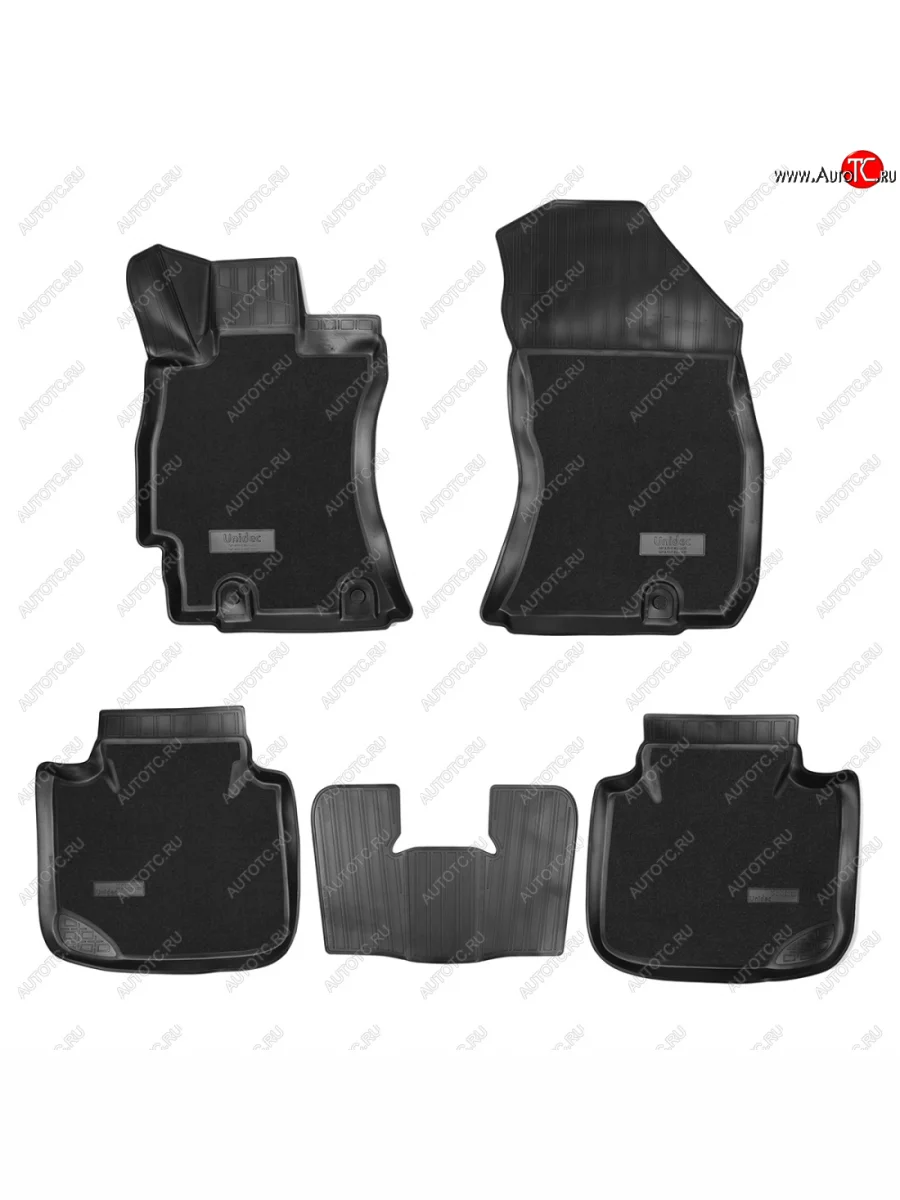 Комбинированые коврики салона Unidec (полиуретан с текстильным покрытием) Subaru Outback BS/B15 дорестайлинг универсал (2014-2018)  в Керчи Республика Крым