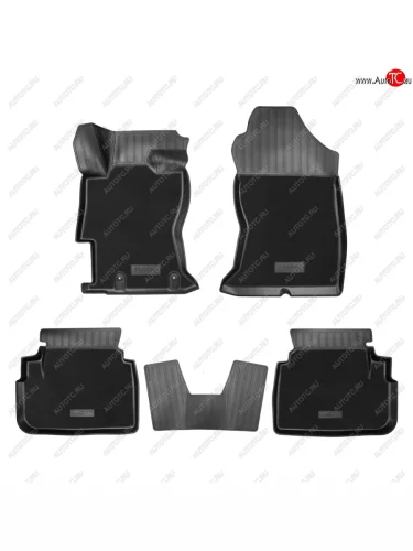 Комбинированые коврики салона Unidec (полиуретан с текстильным покрытием) Subaru XV GT/G24 дорестайлинг (2017-2021)