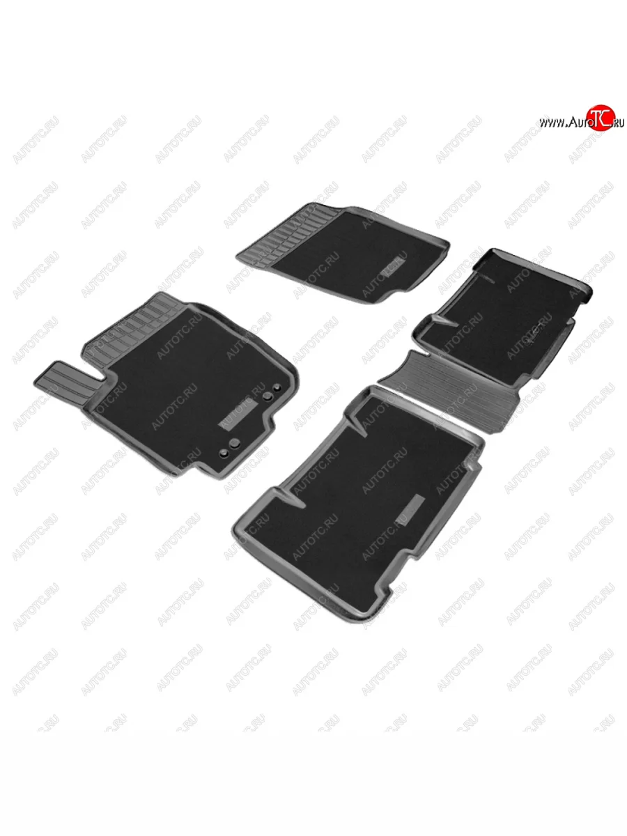 Комбинированые коврики салона Unidec (полиуретан с текстильным покрытием) Toyota RAV4 XA40 5 дв. рестайлинг (2015-2019)  в Самаре Самарской области