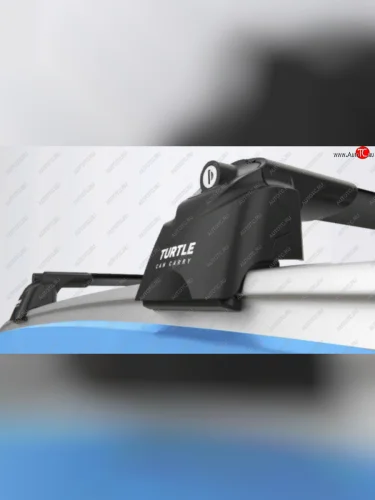 Универсальный багажник на крышу TURTLE Air2 (106 см, на интегрированые рейлинги) (черный) 