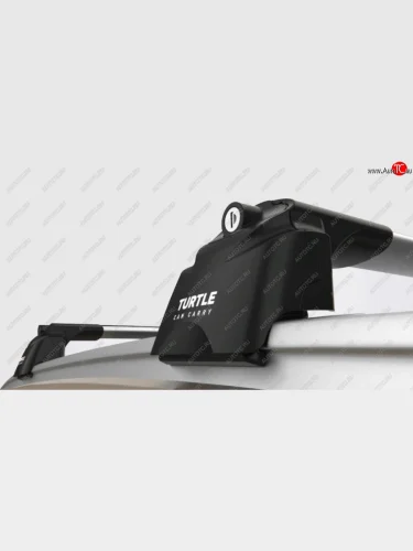Универсальный багажник на крышу TURTLE Air2 (106 см, на интегрированые рейлинги) (серебро) 