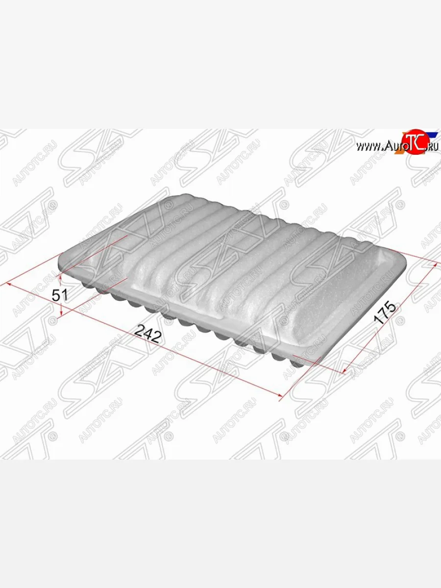 Фильтр воздушный двигателя SAT  Lexus NX200 (2014-2021), Lexus NX200T (2014-2017), Lexus NX300h (2014-2017), Toyota Corolla (2006-2013), Toyota Harrier (2013-2020), Toyota Ist (2007-2016), Toyota Ractis (2010-2016), Toyota RAV4 (2003-2019), Toyota Vitz (2005-2010), Toyota Yaris (2005-2014)  в Керчи Республика Крым