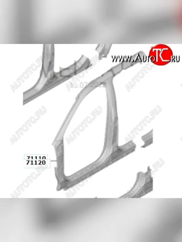 Боковина кузова на HYUNDAI/KIA/MOBIS (передняя левая) KIA Sorento MQ4 (2020-2022)