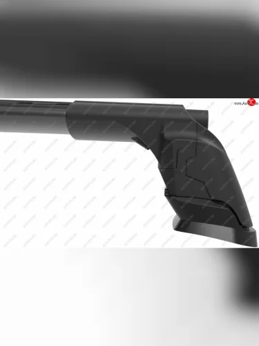 Багажник на крышу TURTLE Air3 Plus (в штатные места с резьбовым соединением, с доп. уплотнителем опор) (черный) Mazda CX-3  DK (2014-2025) дорестайлинг, рестайлинг