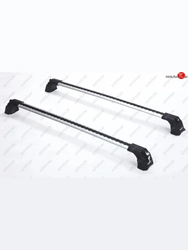 Багажник на крышу TURTLE Air3 Plus (в штатные места с резьбовым соединением, с дополнительным уплотнением опор) (серебро) Mazda CX-5 ( KE,  KF) (2011-2025) дорестайлинг, рестайлинг