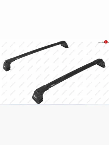 Багажник на крышу TURTLE Air3 Plus (в штатные места с резьбовым соединением, с дополнительным уплотнителем опор) (черный) Mazda CX-7  ER (2006-2012) дорестайлинг, рестайлинг