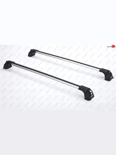 Багажник на крышу TURTLE Air3 (в штатные места с резьбовым соединением) (серебро) Opel Vivaro ( A,  B,  C) (2001-2025) дорестайлинг, рестайлинг