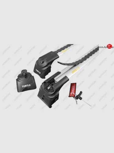 Багажник на крышу TURTLE Air2 (на интегрированые рейлинги) (серебро) Land Rover Range Rover Sport  2 L494 (2013-2022) дорестайлинг, рестайлинг