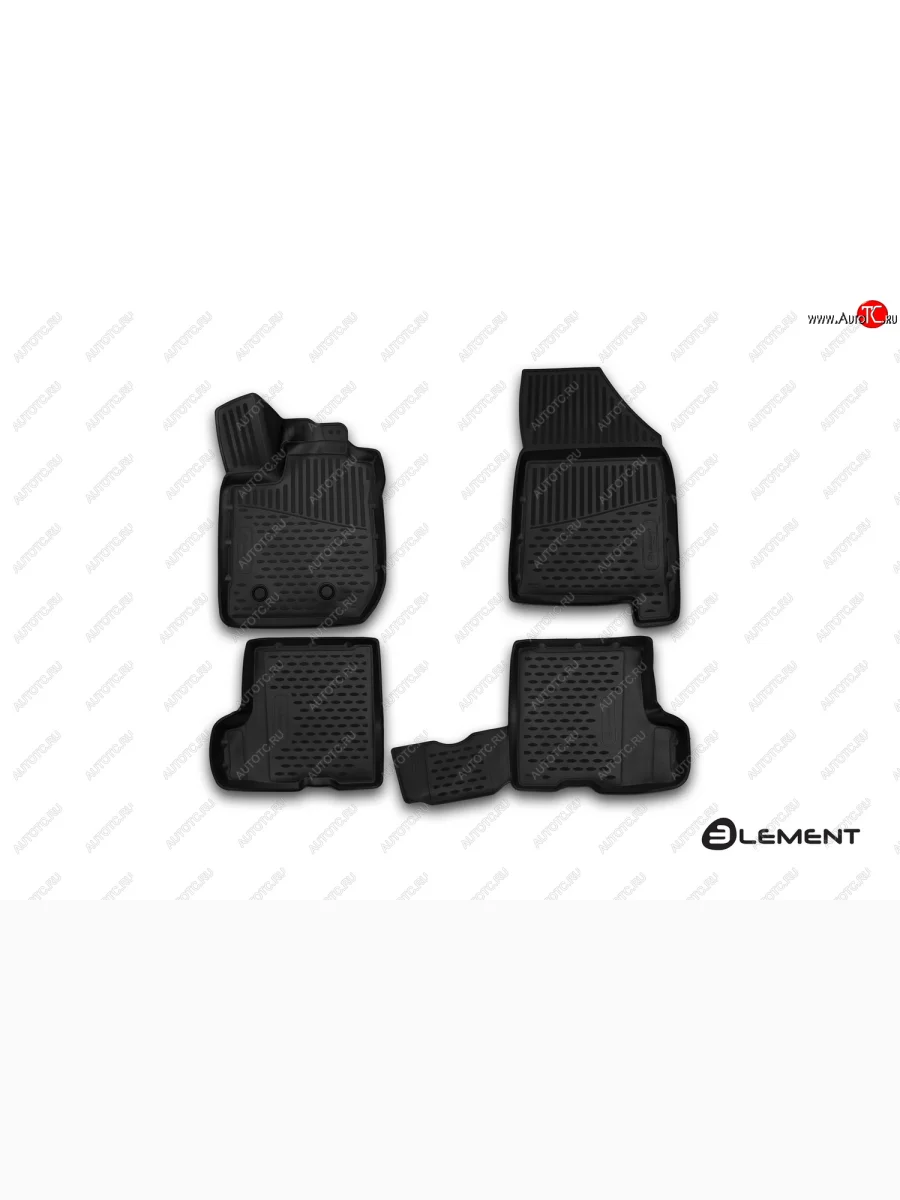 Комплект ковриков салона Element 3D (полиуретан, с ящиком) Лада ВАЗ XRAY (2016-2022)  с доставкой в г. Керчь