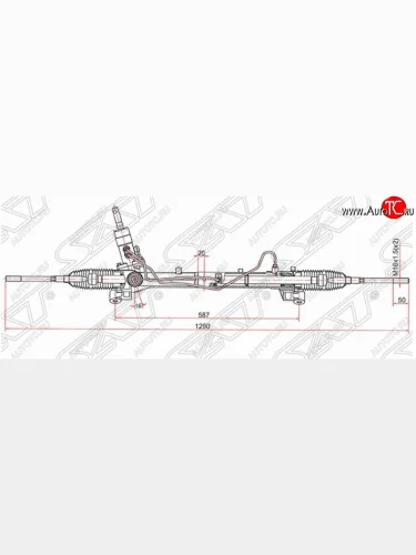 Рулевая рейка SAT (с ГУР) Ford Focus 3 хэтчбэк рестайлинг (2014-2019)