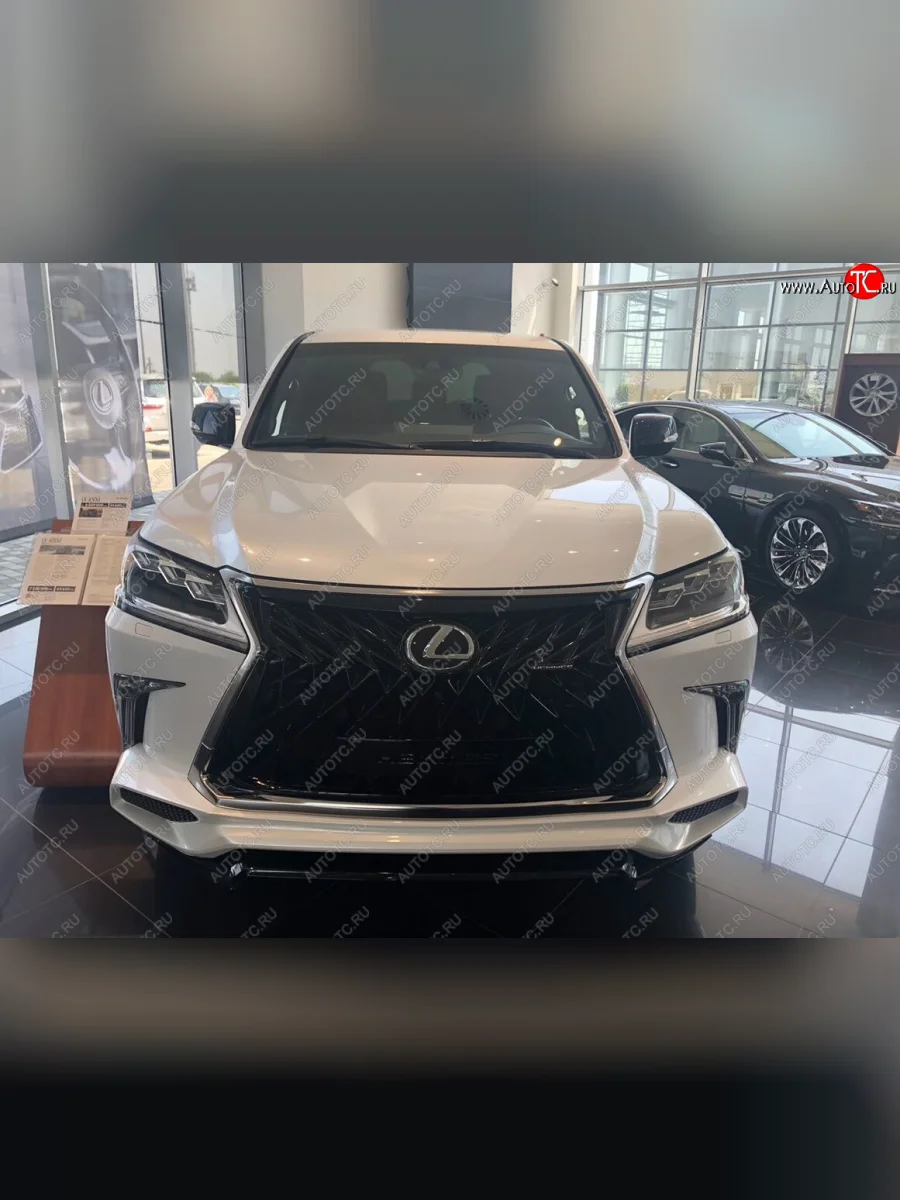 Юбка переднего бампера HEMMES Lexus LX450d J200 2-ой рестайлинг (2015-2022) (Неокрашенная)  с доставкой в г. Керчь