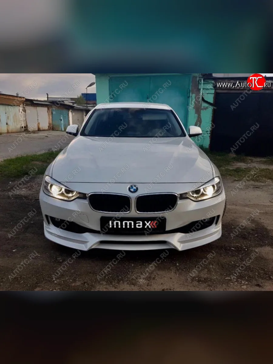 Юбка переднего бампера (Sport,Luxury, SE) INMAX BMW 3 серия F30 седан дорестайлинг (2012-2015) (Неокрашенный)  с доставкой в г. Керчь