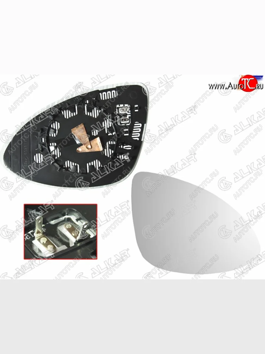Правое полотно зеркала ALCAR (асферическое с обогревом) Porsche Cayenne 958 (2010-2014)  в Керчи Республика Крым