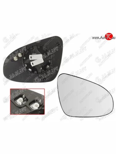 Правое полотно зеркала ALCAR (асферическое с обогревом) Toyota Corolla E180 дорестайлинг (2013-2016)