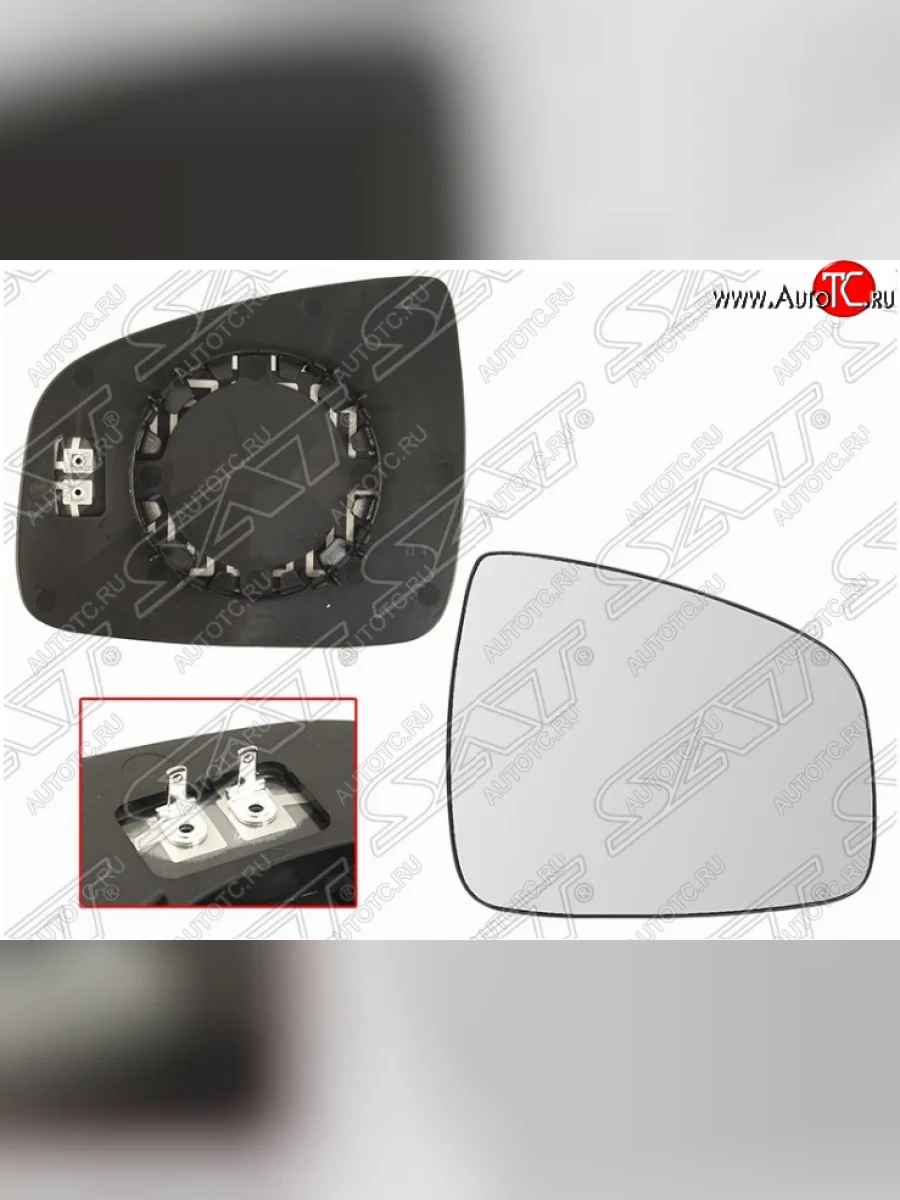 Правое полотно зеркала SAT (сферическое, с обогревом) Renault Logan 2 рестайлинг (2018-2025)  в Керчи Республика Крым