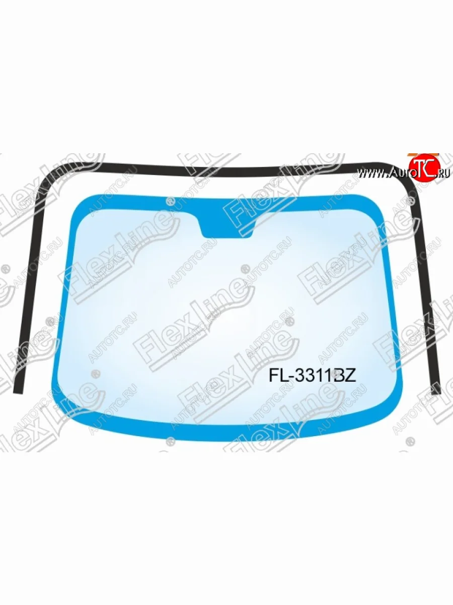 Молдинг лобового стекла FlexLine Nissan Note 1 E11 дорестайлинг (2004-2008)  с доставкой в г. Керчь