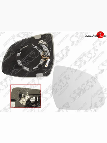 Правое полотно зеркала SAT (асферическое, с обогревом) BMW X6 F16 (2014-2020)