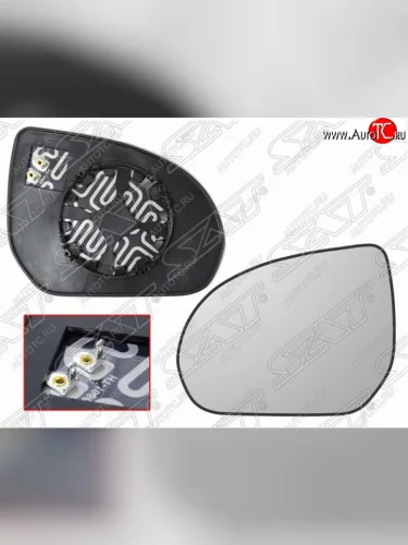 Левое полотно зеркала SAT (сферическое, с обогревом) KIA Rio  3 QB (2011-2017) дорестайлинг седан, хэтчбек 5 дв. дорестайлинг, рестайлинг седан