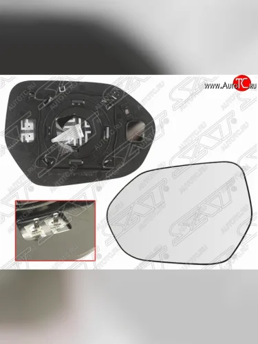 Левое полотно зеркала SAT (сферическое, с обогревом) Toyota Camry  XV70 (2017-2021) дорестайлинг