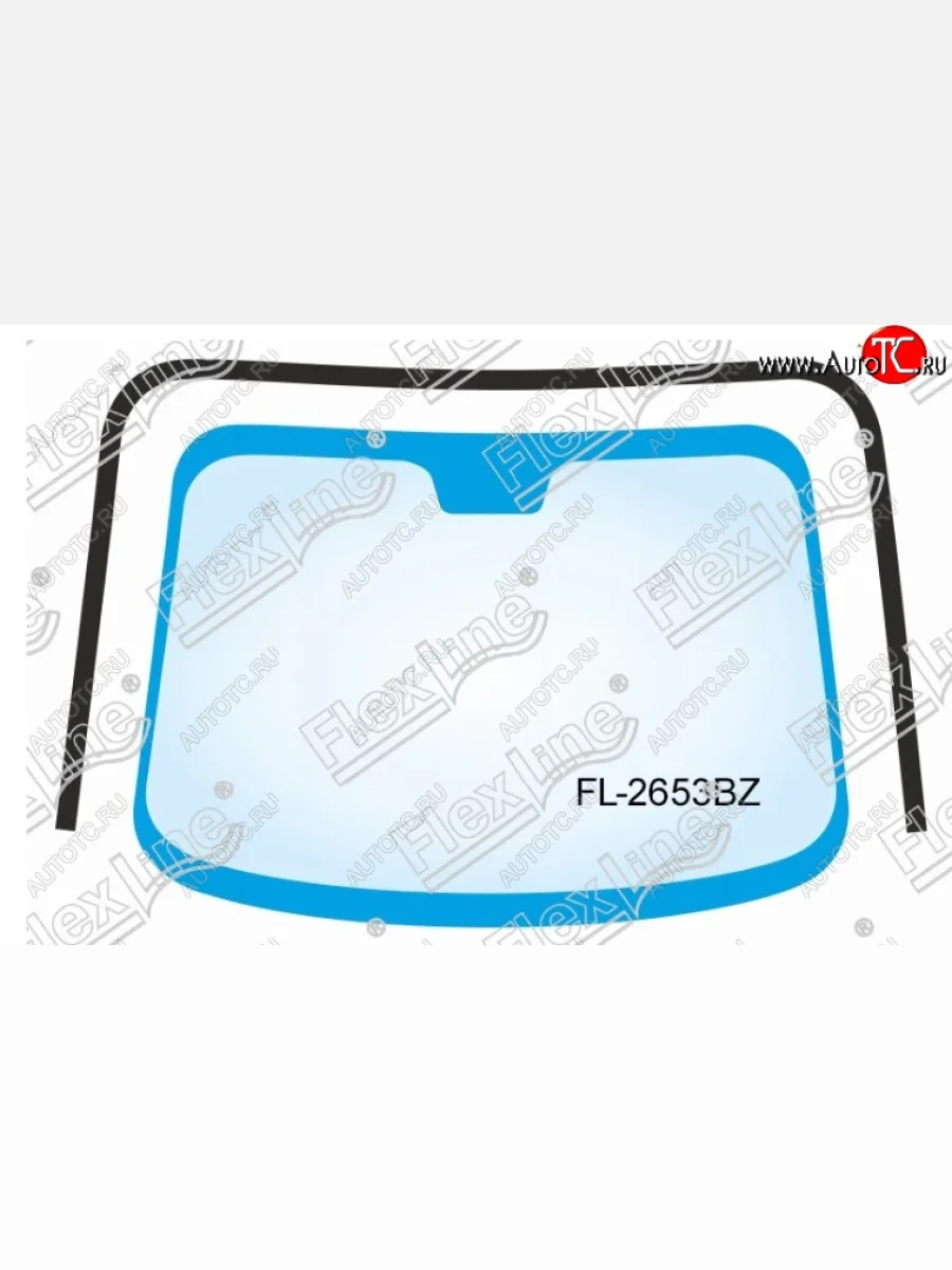Молдинг лобового стекла FlexLine Nissan Tiida 1 C11 седан рестайлинг (2010-2014)  в Керчи Республика Крым