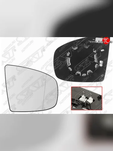 Правое полотно зеркала SAT (асферическое, с обогревом) BMW X5 E70 дорестайлинг (2006-2010)