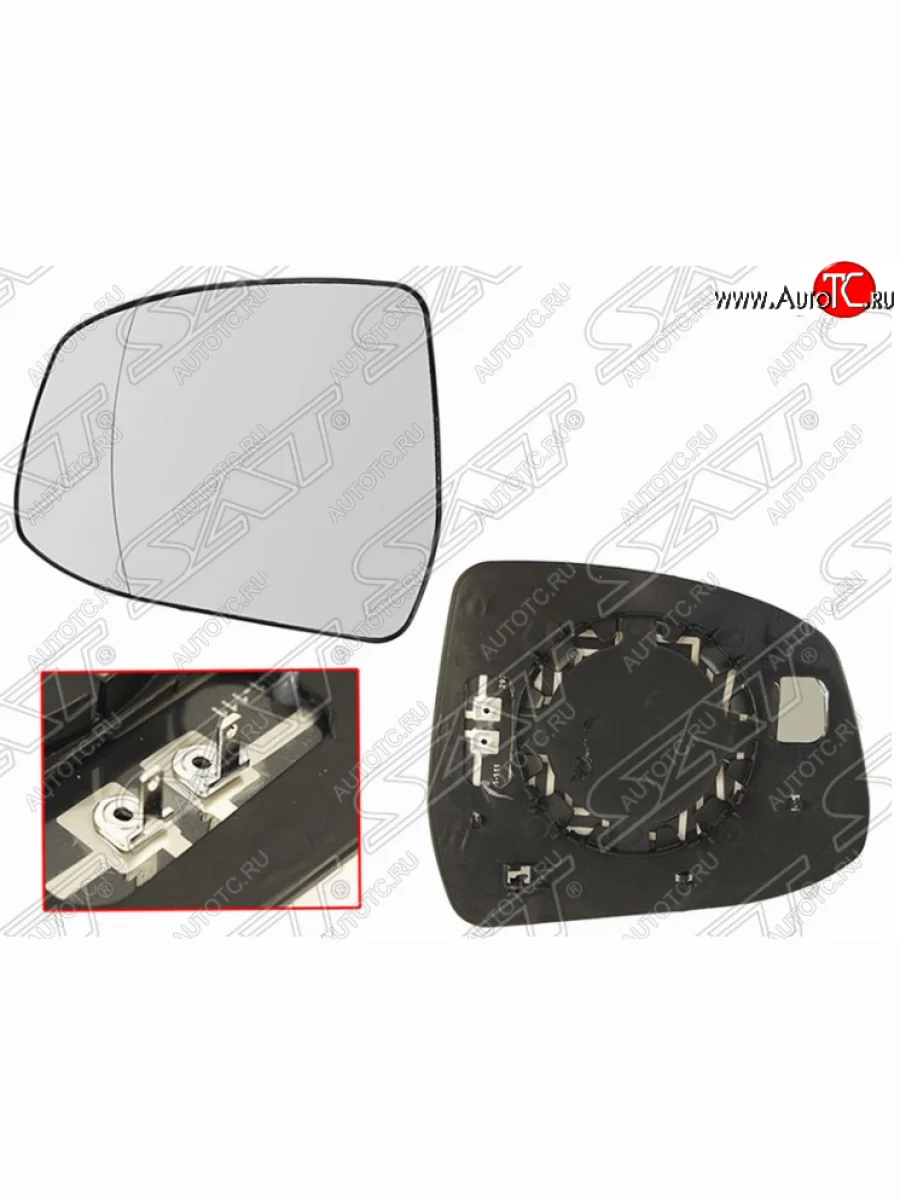 Полотно зеркала SAT (асферическое, с обогревом) Ford Mondeo Mk4,BD дорестайлинг, седан (2007-2010)  в Керчи Республика Крым
