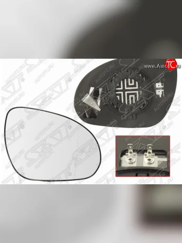 Правое полотно зеркала SAT (асферическое, с обогревом) Hyundai I30 FD универсал дорестайлинг (2007-2010)