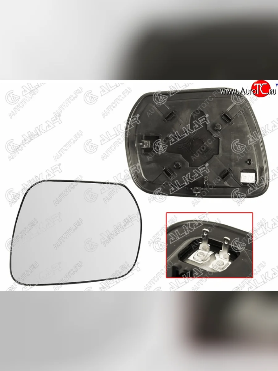Левое полотно зеркала ALCAR (сферическое с обогревом) Suzuki Escudo 3 дорестайлинг (2006-2008)  в Керчи Республика Крым