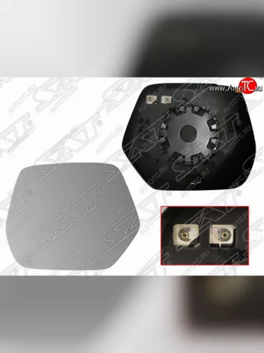 Левое полотно зеркала SAT (асферическое с обогревом) Honda CR-V RM1,RM3,RM4 рестайлинг (2014-2018)