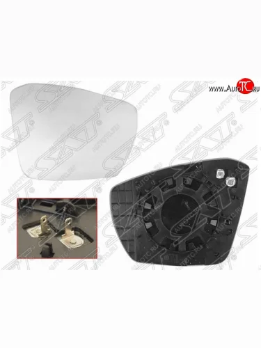 Правое полотно зеркала SAT (с обогревом) Skoda Octavia A7 дорестайлинг универсал (2012-2017)
