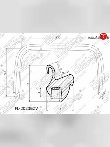 Молдинг лобового стекла FlexLine Honda CR-V RD1,RD2,RD3  дорестайлинг (1995-1998)