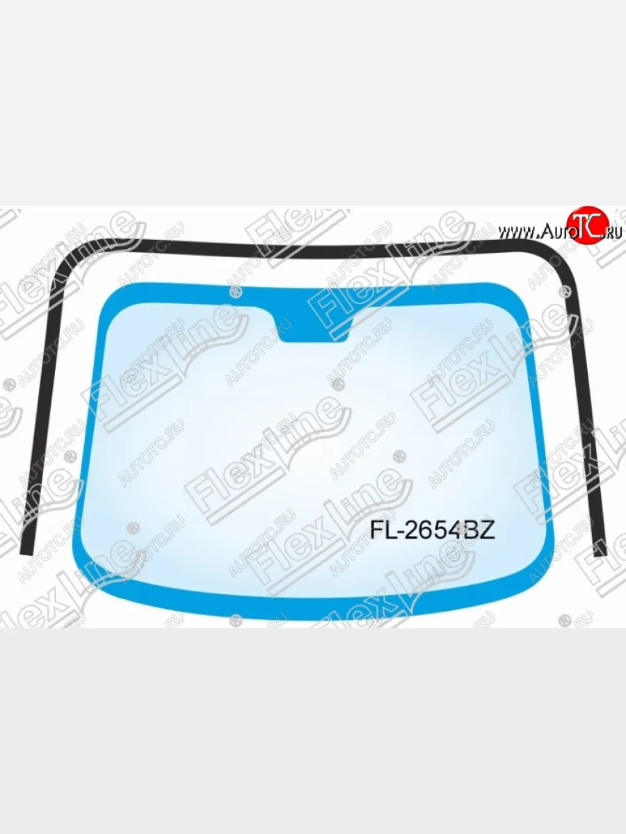 Молдинг лобового стекла FlexLine Hyundai Santa Fe CM рестайлинг (2009-2012)  в Перми Пермском крае
