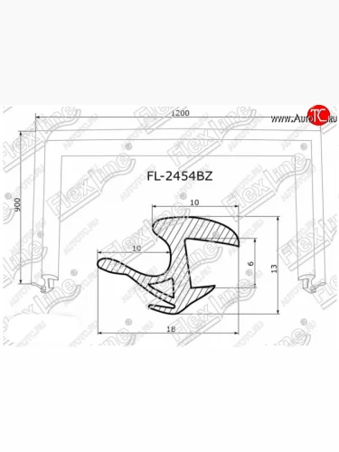 Молдинг лобового стекла FlexLine Toyota Prius XW20 дорестайлинг (2003-2005)