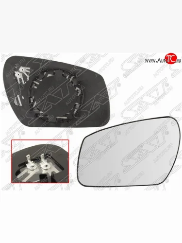 Полотно зеркала SAT (сферическое с обогревом) Ford Fiesta 5 хэтчбэк 5 дв. рестайлинг (2005-2008)