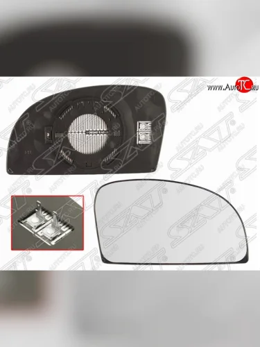 Правое полотно зеркала SAT (сферическое с обогревом) Hyundai Getz TB хэтчбэк 5 дв. рестайлинг (2005-2010)