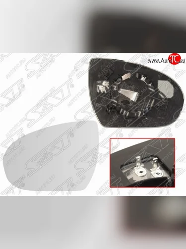 Левое полотно зеркала SAT (сферическое с обогревом) Hyundai Tucson  TL (2015-2021) дорестайлинг, рестайлинг