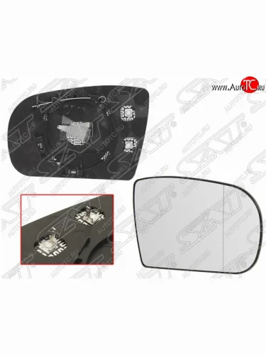 Правое полотно зеркала SAT (асферическое с обогревом) Mercedes-Benz E-Class W210 седан рестайлинг (1999-2002)