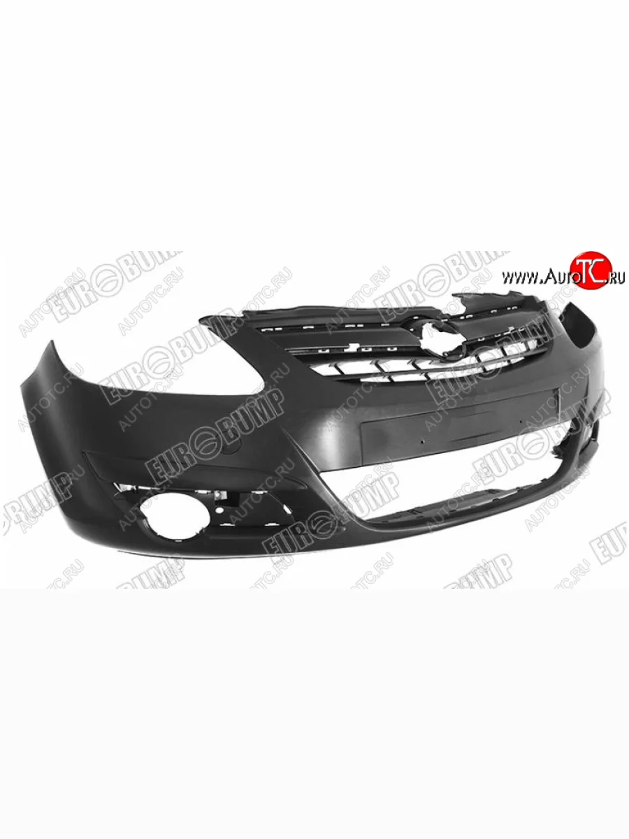 Передний бампер EUROBUMP Opel Corsa D   дорестайлинг, хэтчбэк 5 дв. (2006-2010) (неокрашенный)  с доставкой в г. Керчь