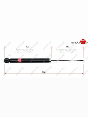 Задний амортизатор KYB Excel-G (LH=RH) Renault Logan Stepway - Sandero Stepway ( 1,  2)