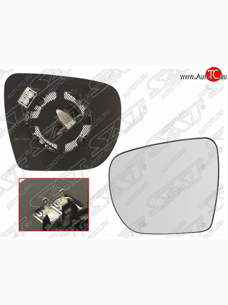 Левое полотно зеркала SAT (сферическое с обогревом) Hyundai IX35 LM дорестайлинг (2009-2013)  в Керчи Республика Крым