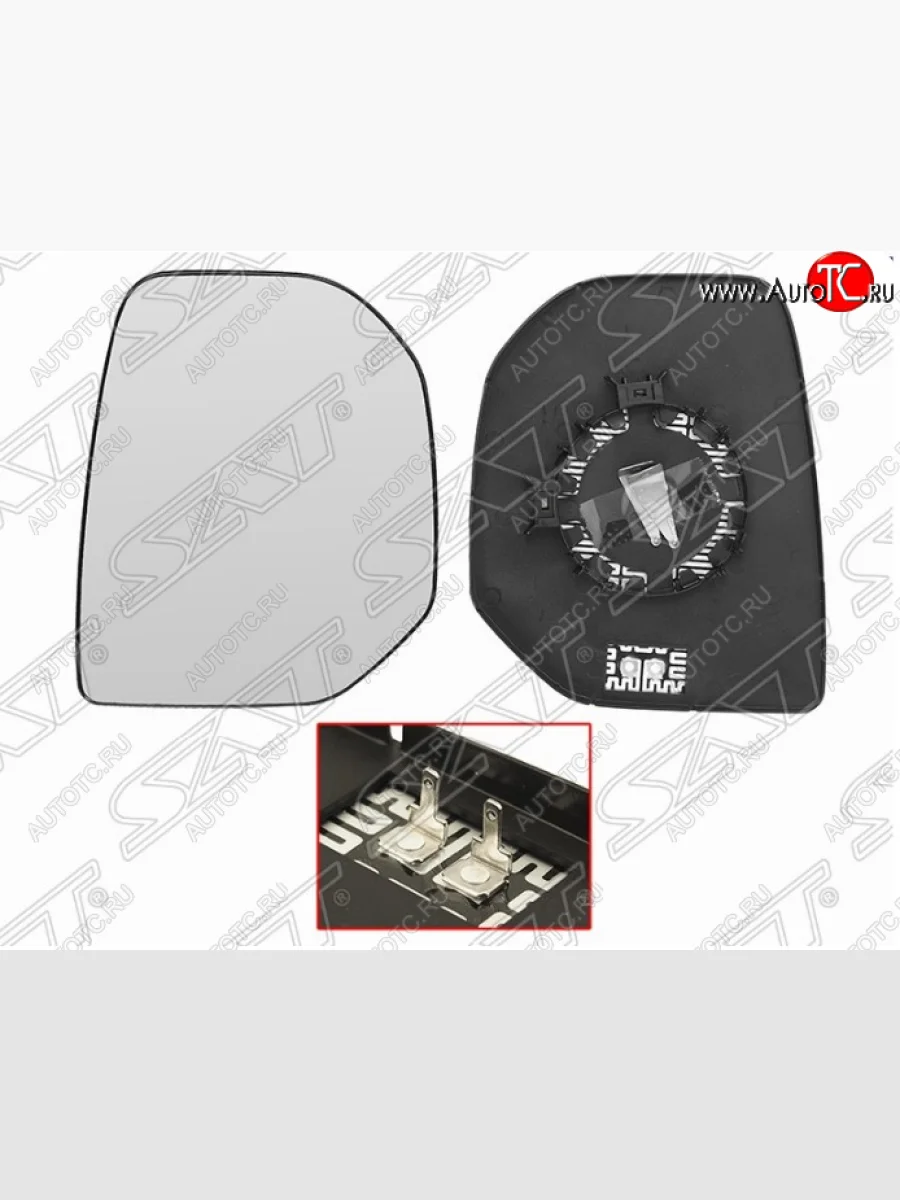 Правое полотно зеркала SAT (сферическое с обогревом) CITROEN Berlingo B9 дорестайлинг (2008-2016)  в Перми Пермском крае