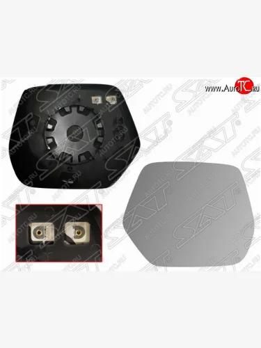 Правое полотно зеркала SAT (асферическое с обогревом) Honda CR-V RM1,RM3,RM4 рестайлинг (2014-2018)