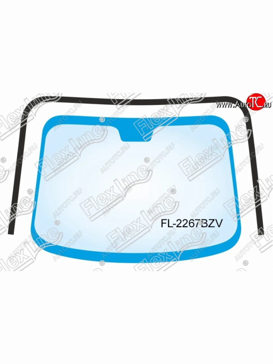 Молдинг лобового стекла FlexLine Toyota Camry XV30 рестайлинг (2004-2006)  в Самаре Самарской области