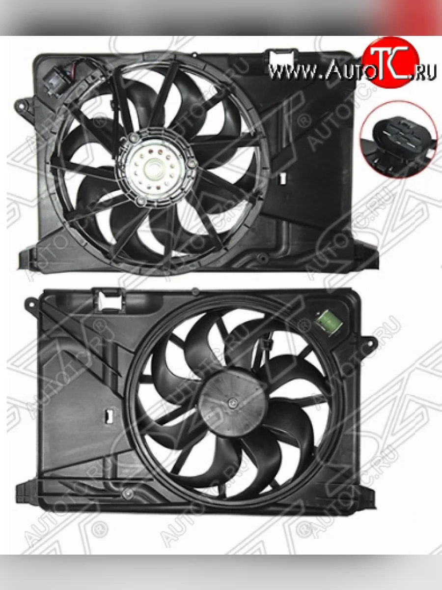 Диффузор радиатора в сборе SAT (1.4T) Opel Mokka  дорестайлинг (2012-2016)  с доставкой в г. Пермь