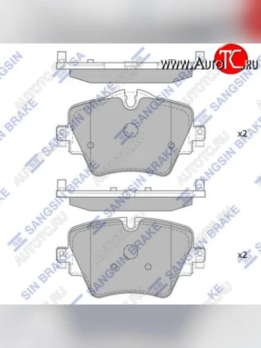 Комплект передних тормозных колодок HI-Q BMW 2 серия F45 Active Tourer рестайлинг (2018-2020)
