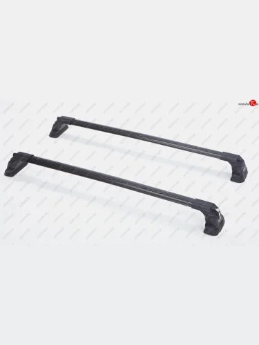 Багажник на крышу TURTLE Air3 Premium (в штатные места с резьбовым соединением) (черный) BMW 3 серия E90 седан дорестайлинг (2004-2008)