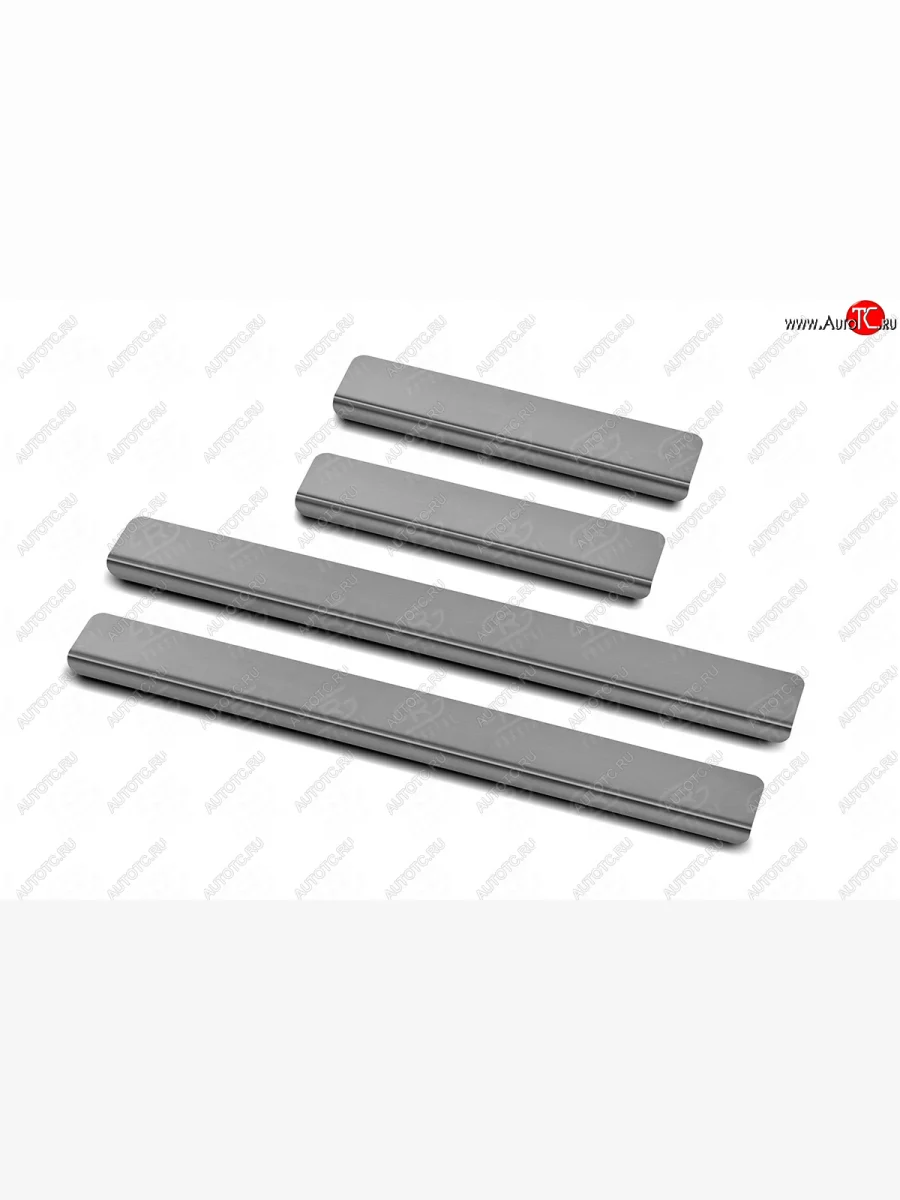 Накладки порожков салона Russtal Chery Tiggo 7 PRO (2019-2025) (шлифованная поврехность)  в Перми Пермском крае