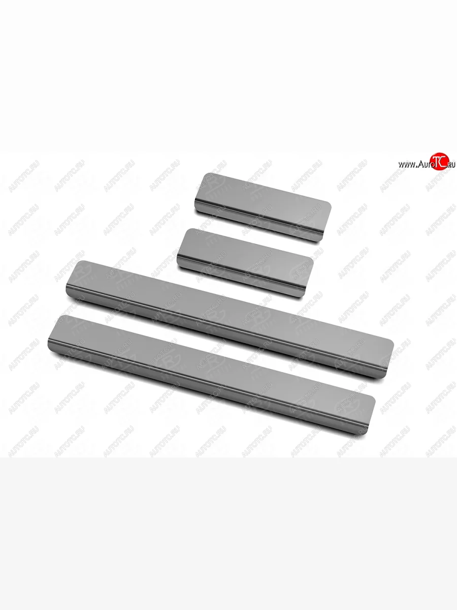 Накладки на порожки автомобиля Russtal Haval F7x дорестайлинг (2019-2022) (зеркальная поверхность)  в Керчи Республика Крым