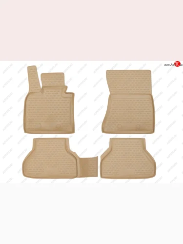 Комплект ковриков салона Element (полиуретан) (бежевые) BMW X6 E71 дорестайлинг (2008-2012)