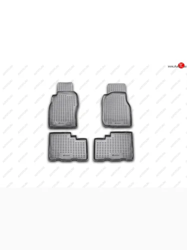 Комплект ковриков салона Element (полиуретан) Nissan Patrol  5 (1997-2010) Y61 дорестайлинг, Y61 1-ый рестайлинг, Y61 2-ой рестайлинг